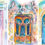 Ukrainian Artist Travels The World Painting Doors In Watercolor 9 watercolor paintings doors around world featured