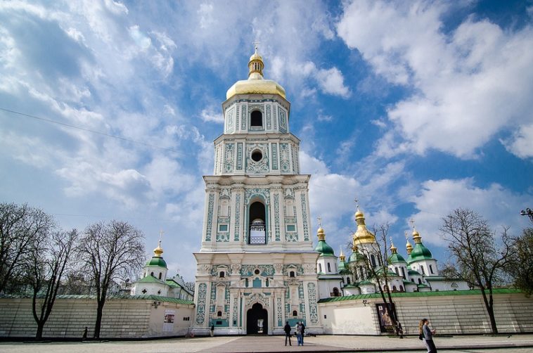 10 Must Visit Places in Ukraine 1 Sofiiska Square Bell Tower in Kiev Ukraine by Michele Ursino on Flickr